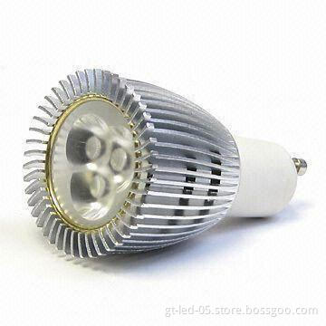 GU10 LED Spotlight Bulb with 3W LED Consumption and 85 to 260V AC Input Voltage